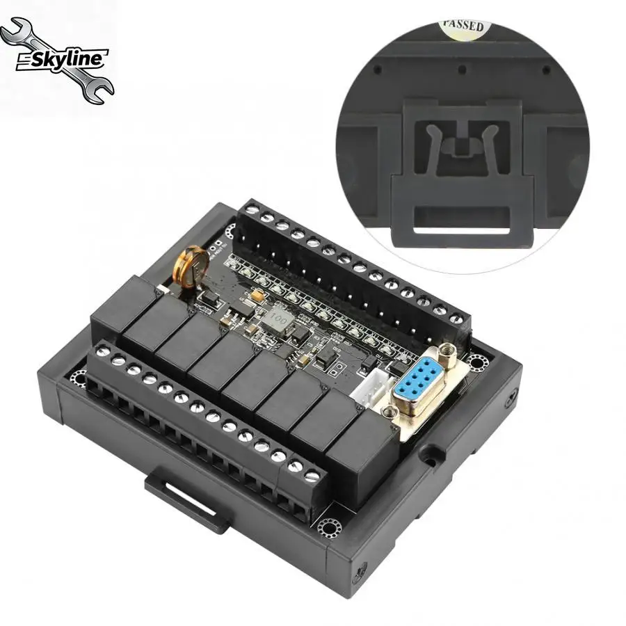 FX1N-20MR PLC Industrial Control Board 1AD+1DA 12 IN 8 OUT Relay Delay Module With Shell Programming Cable relay Output DC10-28V