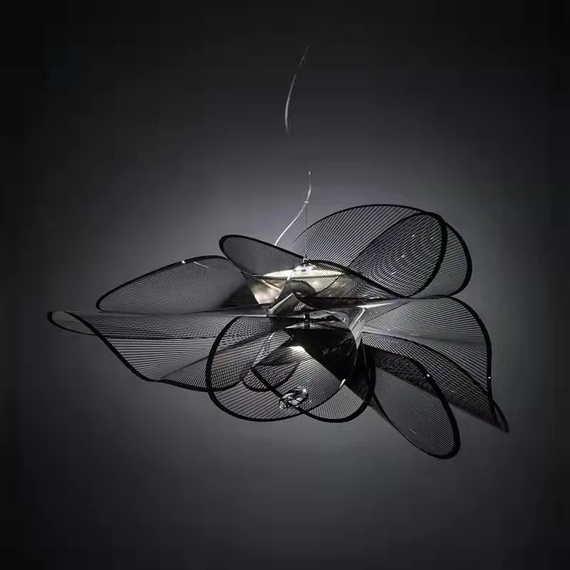 

Скандинавские акриловые светодиодные потолочные люстры с лепестками для спальни, потолочные светильники с французскими цветами, художественный декор, внутреннее освещение Luminarias Lamparas