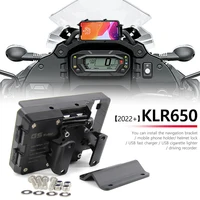 Soporte de montaje de navegación para teléfono inteligente, adaptador de soporte para teléfono, accesorio compatible con Kawasaki KLR650 KLR klr 2022, novedad de 650