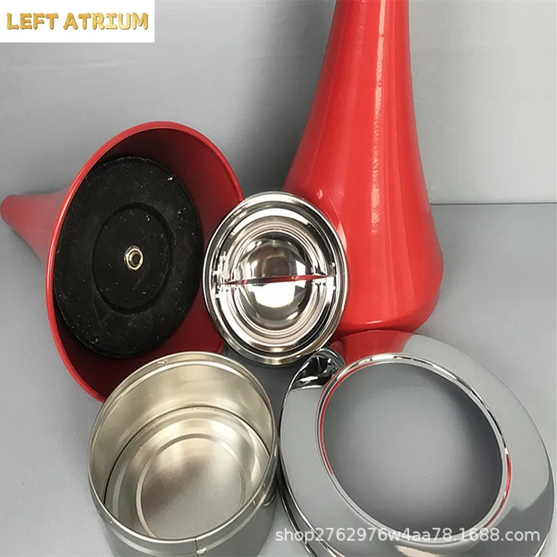 Floor Standing Ashtray with Lid Stainless Steel Anti-Rust Funneling Ashtray Smoking Accessories for Home Office Garden Outdoor