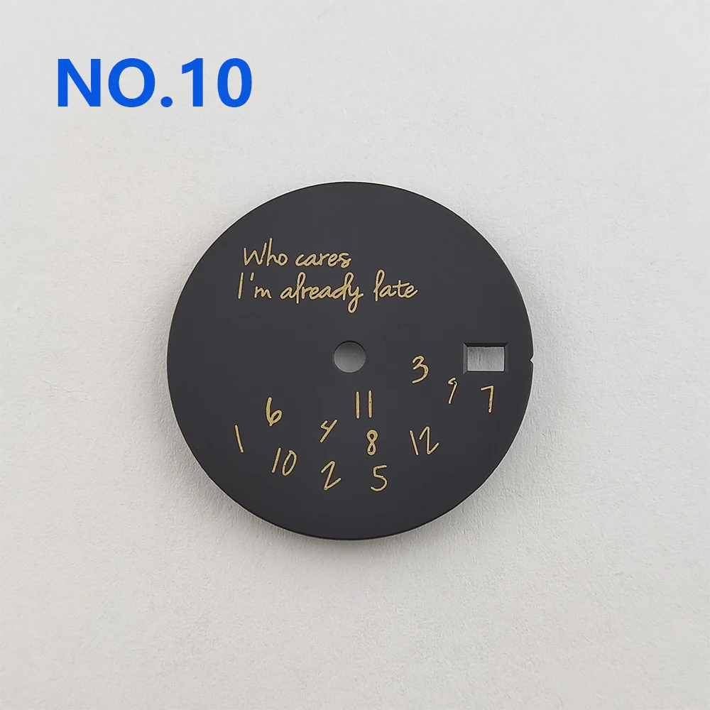 滅菌ダイヤル時計部品、ロゴなし、nh35、nh36ムーブメントに適合、Lifefefee、28.5mm