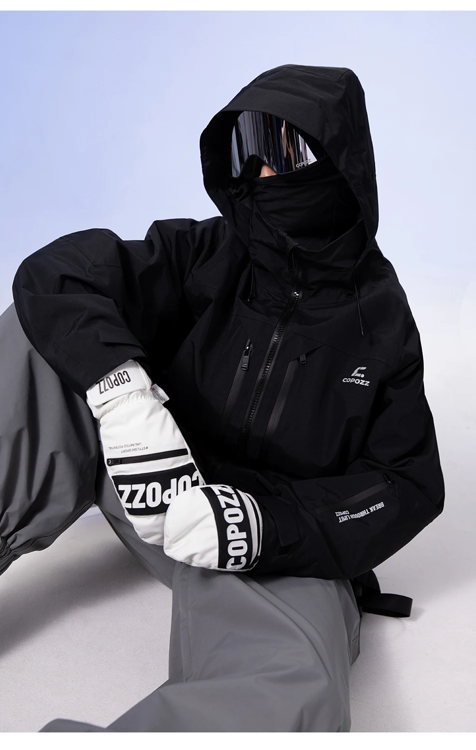 COPOZZ Verbesserte Verdickte Skihandschuhe Winter Herren Damen 3M Thinsulate Thermische Snowboardhandschuhe Wasserdichte Warme Fäustlinge Skihandschuhe – Detail 22