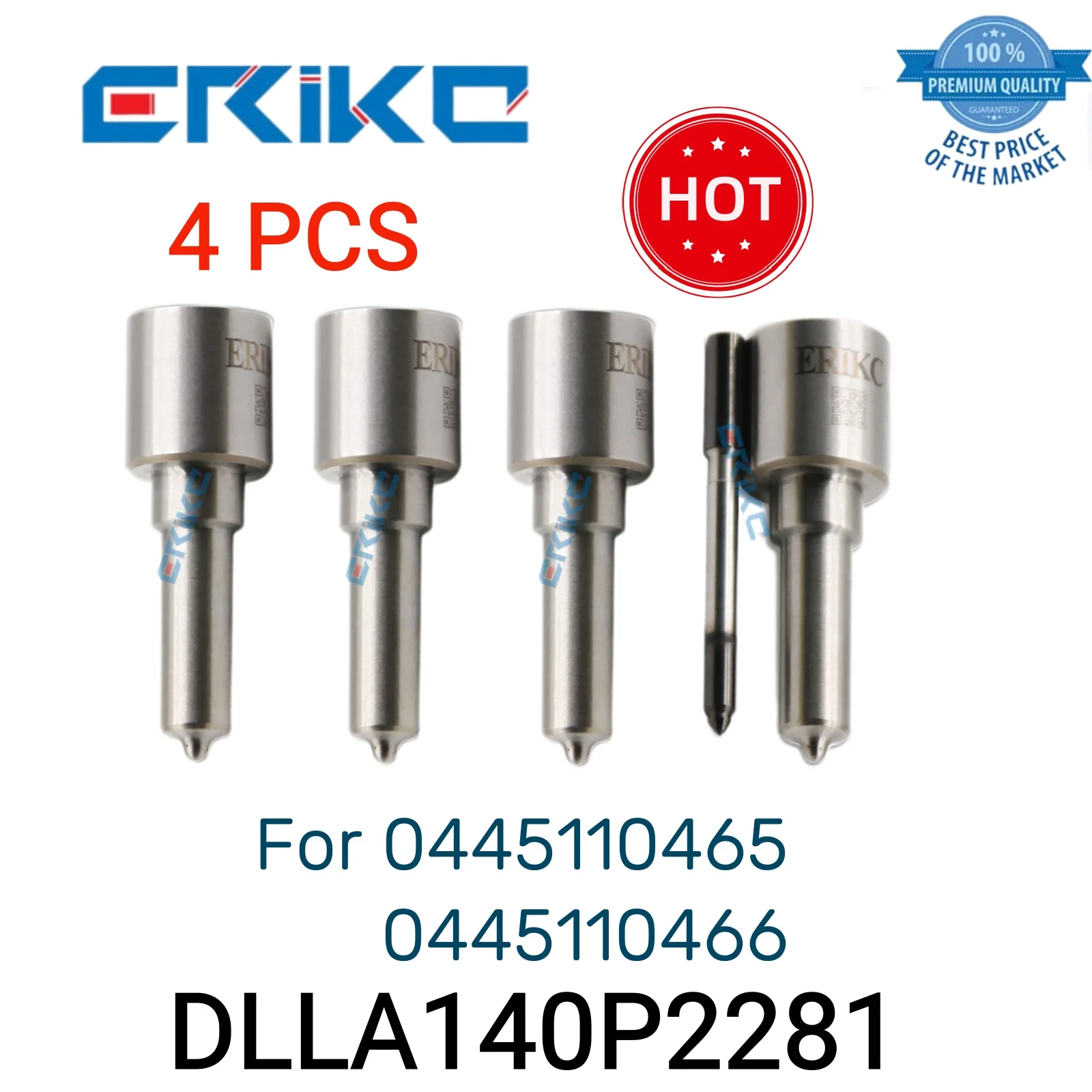 

4 PCS DLLA140P2281 Nozzle Diesel 0 433 172 281 DLLA 140 P 2281 Nozzle Injection DLLA 140P2281 Original Nozzle for 0445110465 466