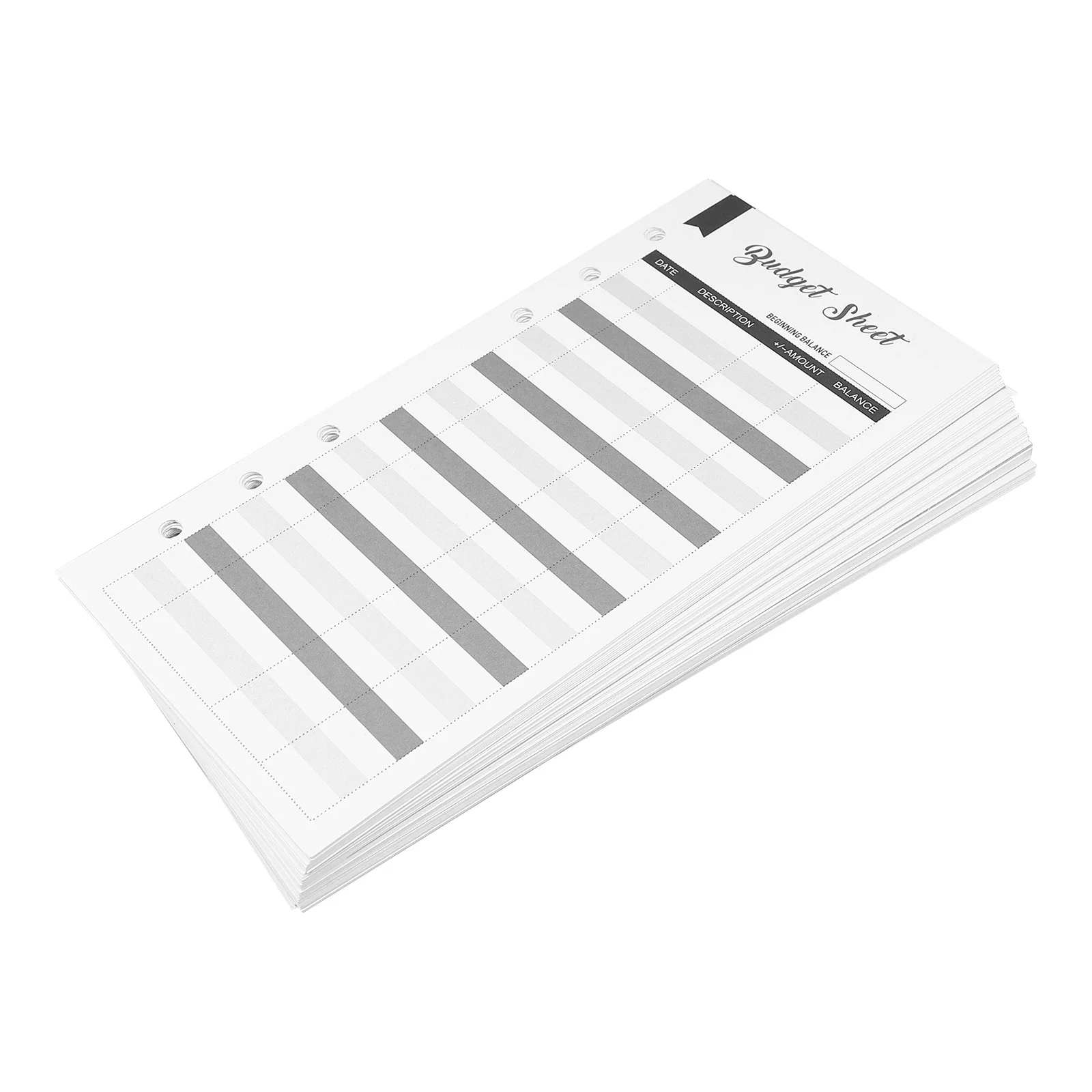 60 قطعة بطاقات الميزانية خفيفة الوزن ستة ثقوب لكمة تصميم ل المغلف النقدي المقتفي المحمولة الميزانية الموثق إدراج مكتب المنزل #6