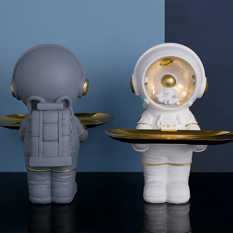 

Entry Key Tray Astronaut Sundries Storage Box Decoration Dressing Table Porch Key Storage Ornaments