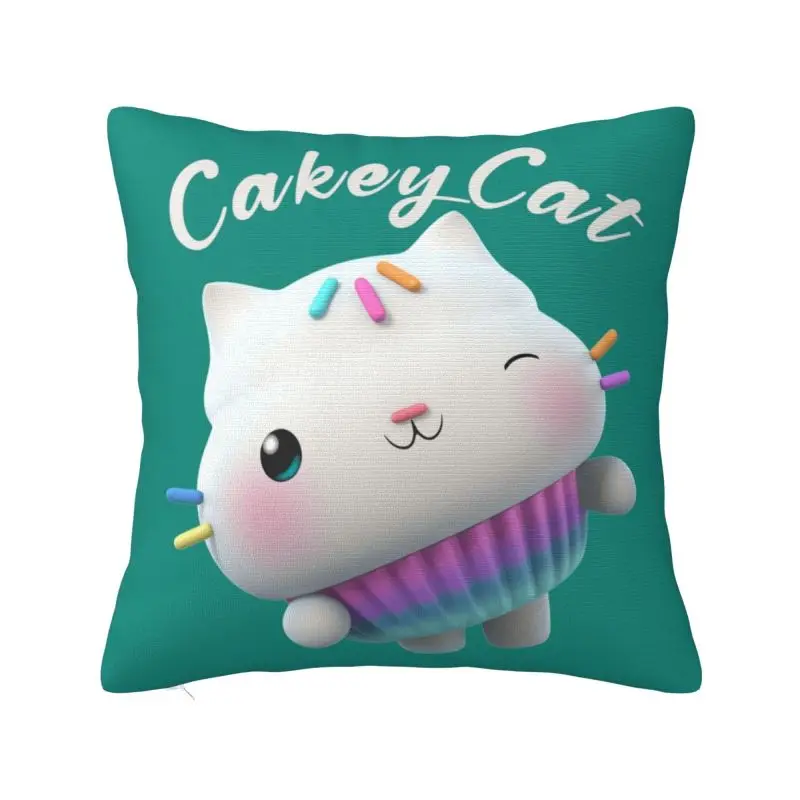 

Custom G-Gabbys Dollhouse Cakey Cat Cushion Cover Decoration 3D Print Cartoon Anime Throw Pillow Case for Car Double Side