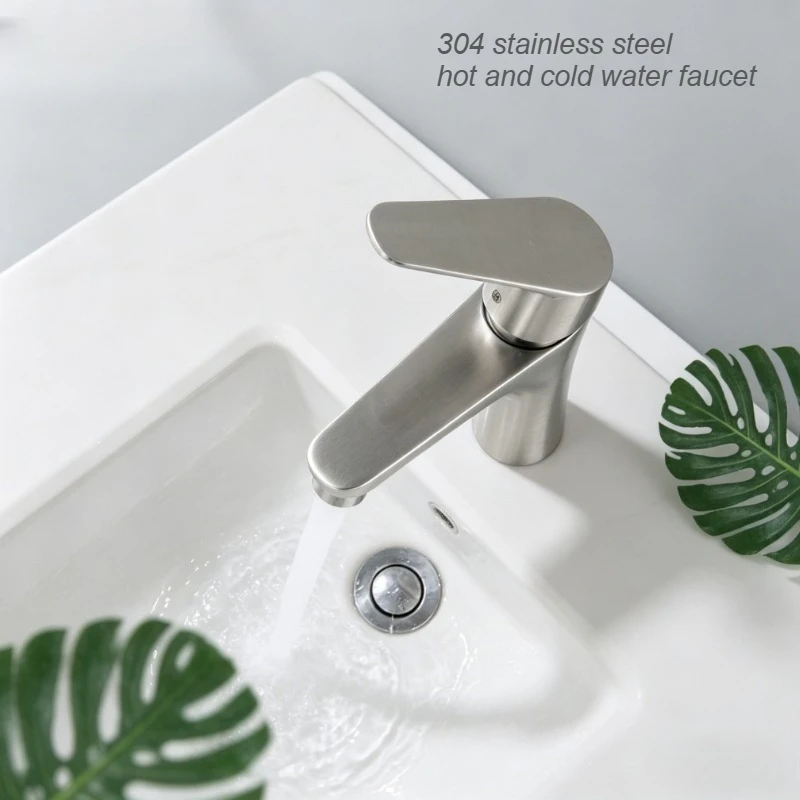 wash-basin-sink-304-stainless-steel-hot-and-cold-faucet-brushed-single-handle-single-hole-bathroom-basin-faucet