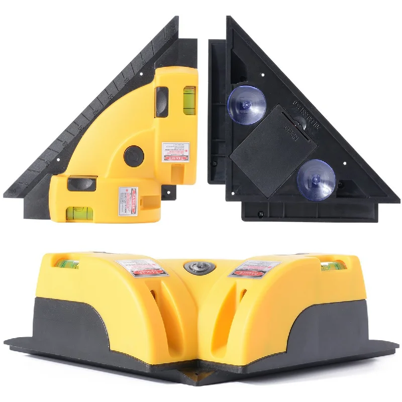 90 ° مقياس زاوية تركيب البلاط الخطي بالليزر الأخضر، مستوى بلاط زاوية الليزر، قياس دقيق، أداة تزيين البناء #4