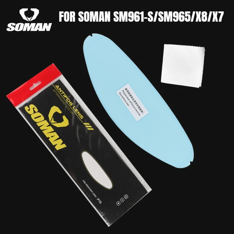 

SOMAN Motorcycle Helmet Lens Anti Fog Sticker for SM961-S/SM965/X8/X7 Helmet Visière Moto