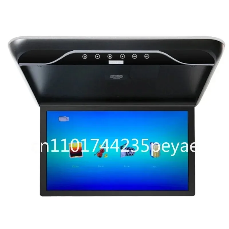 19 Inch Multimedia Video Player Car Monitor Universal Car Ceiling MP5 Monitor with HDMI Input Support USB/TF/FM