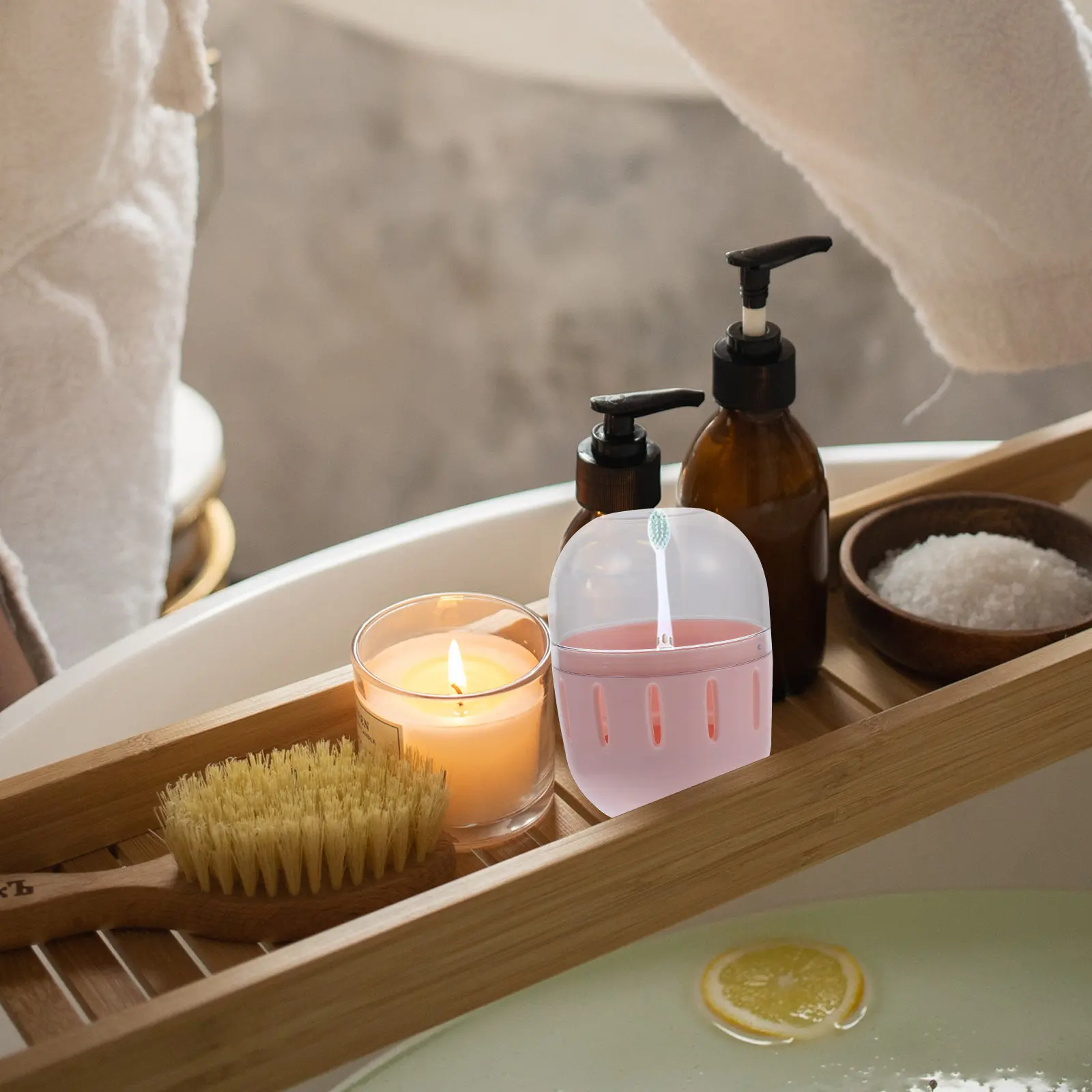 قطعتان من صندوق تخزين البيض الصغير المحمول، منظم إسفنج المكياج، حافظة سيليكون لبودرة التجميل، مقاومة للغبار وقابلة للتنفس للاستخدام المنزلي