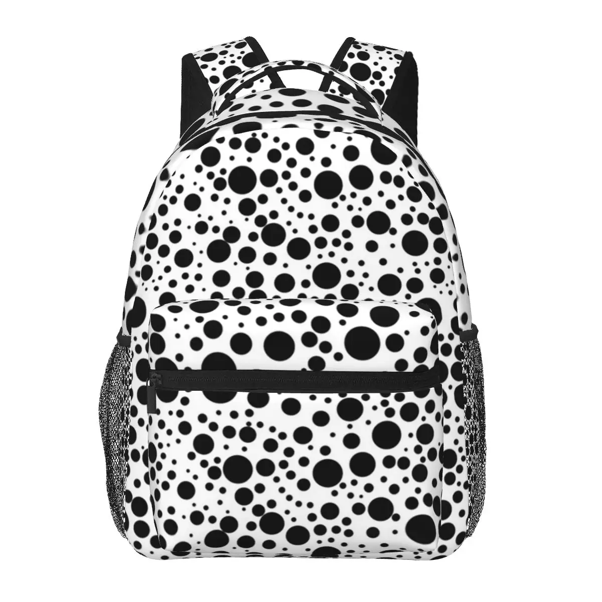 Dalmatian Spots (blackwhite) Backpacks Boys Girls Bookbag Children School Bags Travel Rucksack Shoulder Bag Large Capacity