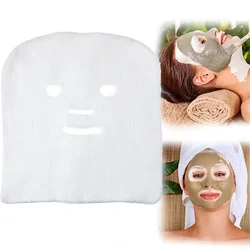 Masque facial en gaze de poulet blanc pré-coupé bricolage doux, spa naturel, traitement de la peau, masques en gaze de poulet en fibre, 100 pièces