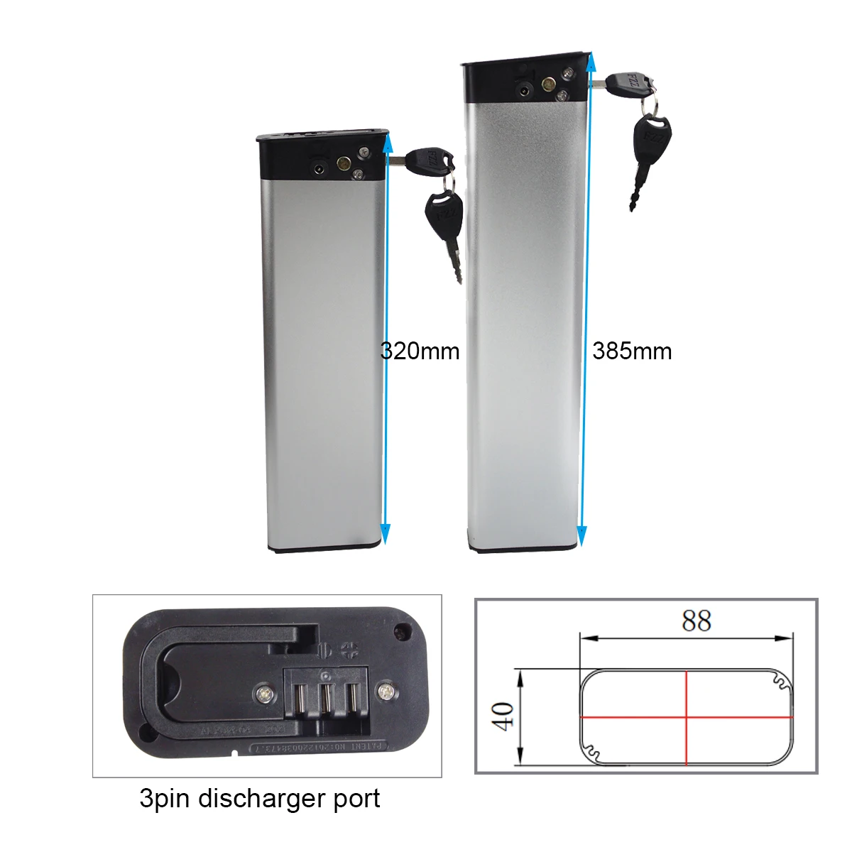 36V Folding Ebike Battery 14Ah 12.8Ah 10.5Ah 9.6Ah for HoldOn Q1 Lankeleisi Glafit City Foldble