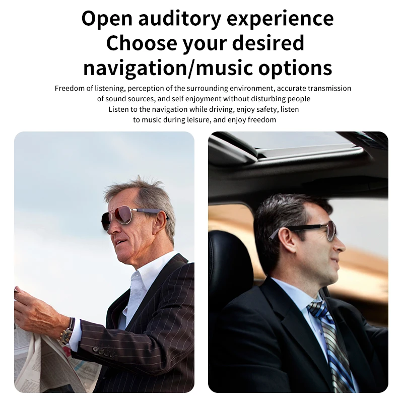 Smart Sunglasses Bluetooth glasses,Wireless HD UV Protective Lens Eyewear Waterproof Speaker,listen to songs, talk sunglasses