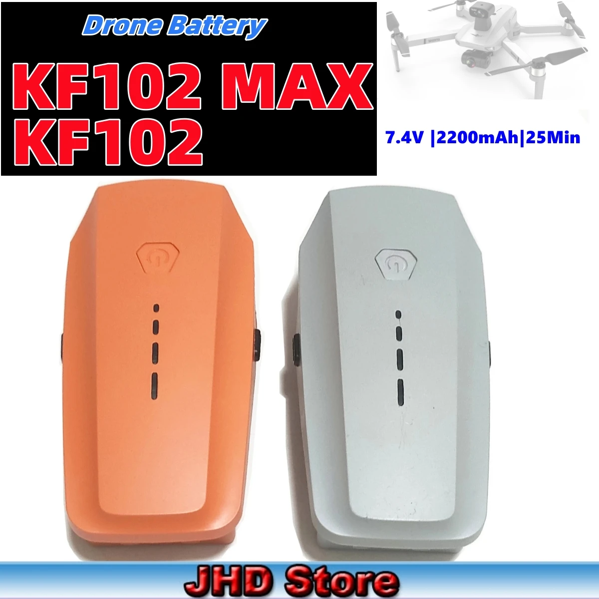 JHD Original KF102 MAX Drone Battery 7.4V 2200mAh High Power Drone Battery For KF102/KF102 MAX Battery wholesale