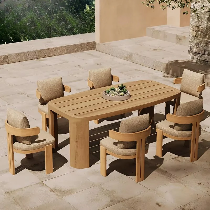 Beautiful Garden Patio Dining Tables and Chairs for Events Rattan Set Outdoor Garden Furniture