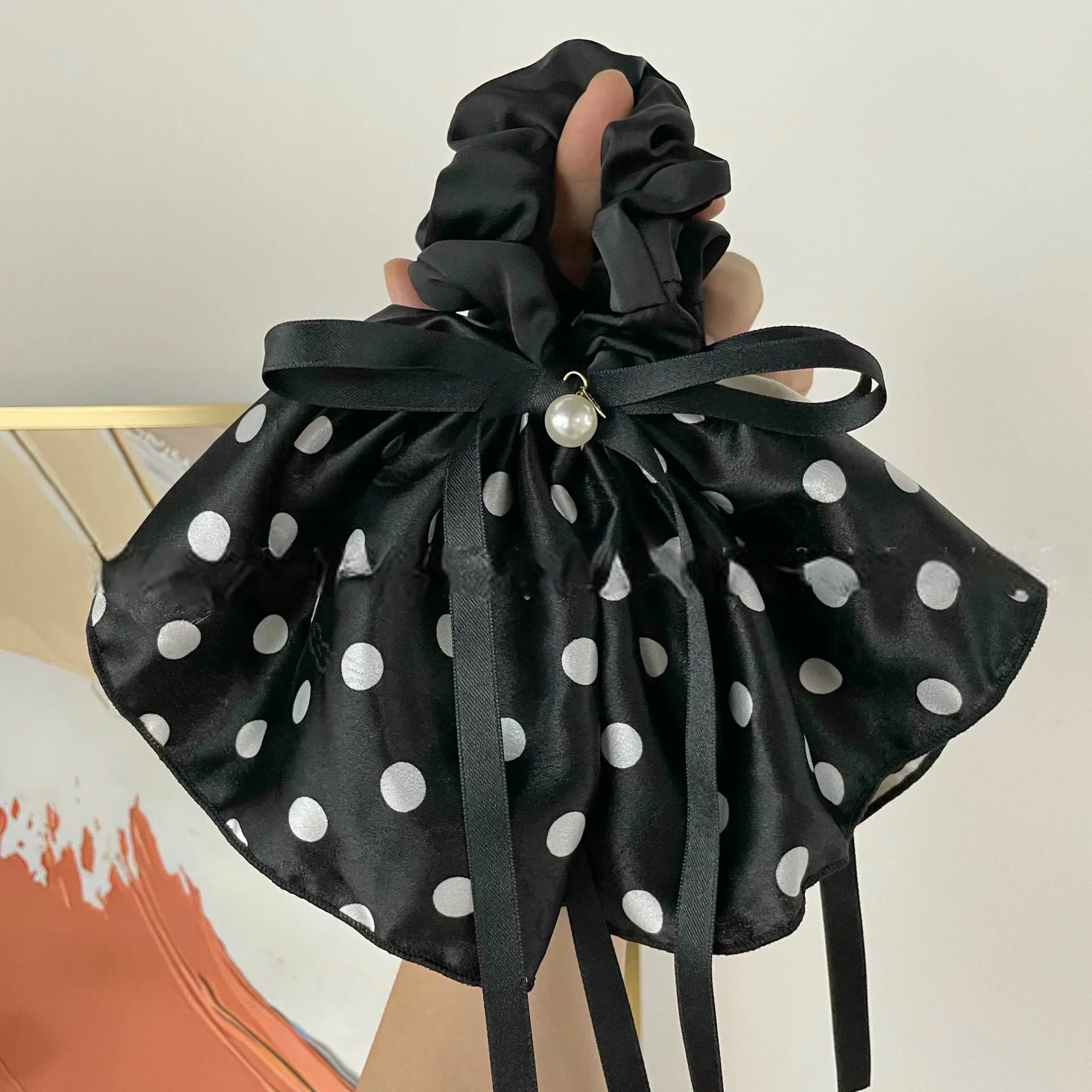 

Dot Print Bow Hair band For Girl Bowknot Headwear Children High Ponytail Hairpins Sweet Princess Barrettes Kids Hair Accessories