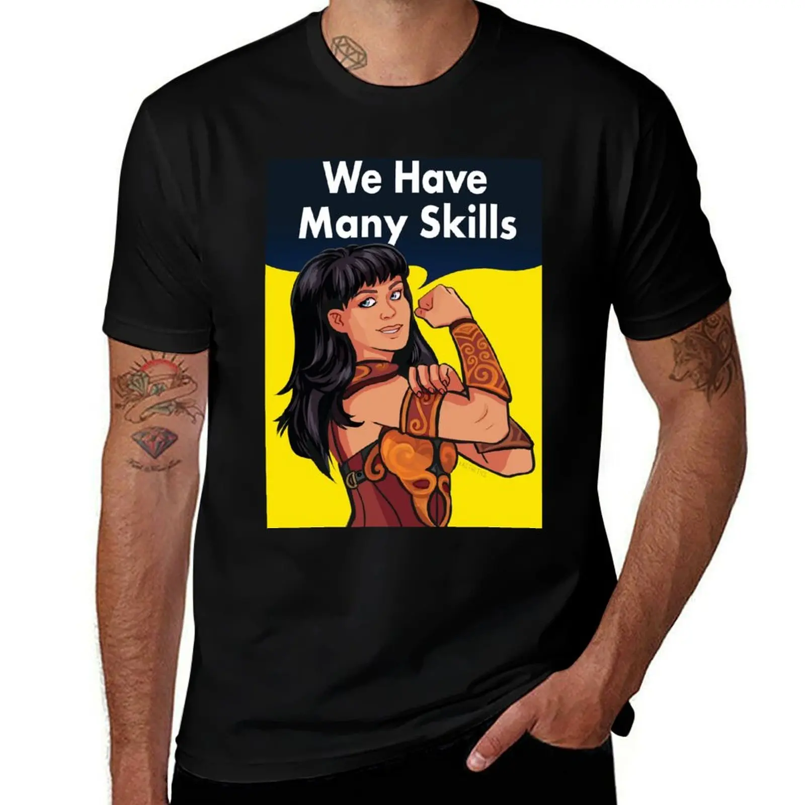

We Have Many Skills T-Shirt Big Size Simple T-Shirt