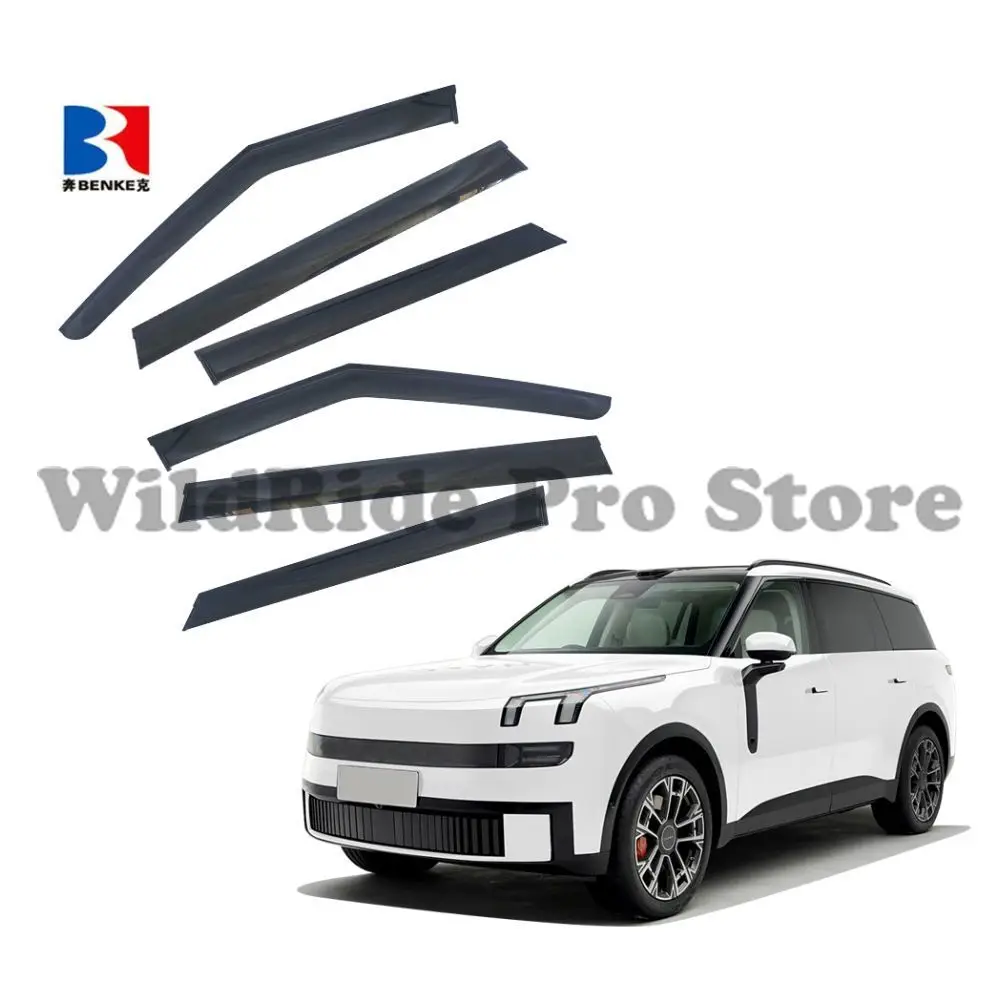 1 set LYNK CO 900 2025 Full Black Air Deflector Computer Window Sun Visor