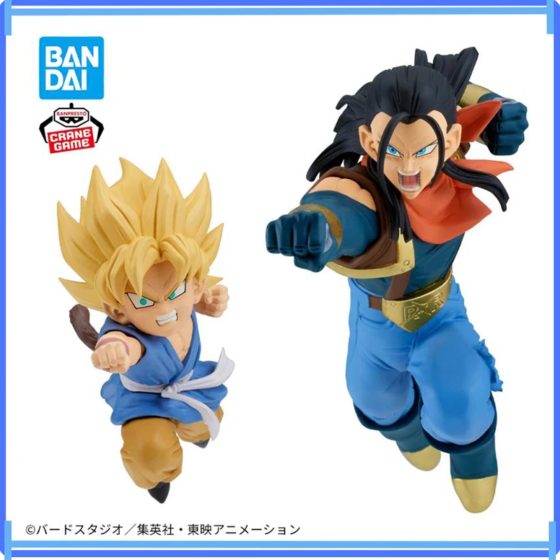 Original In Stock Banpresto Match Makers Son Goku Vs Super 17 Dargon Ball Gt Action Figure Model Boxed Toys Gift Genuine