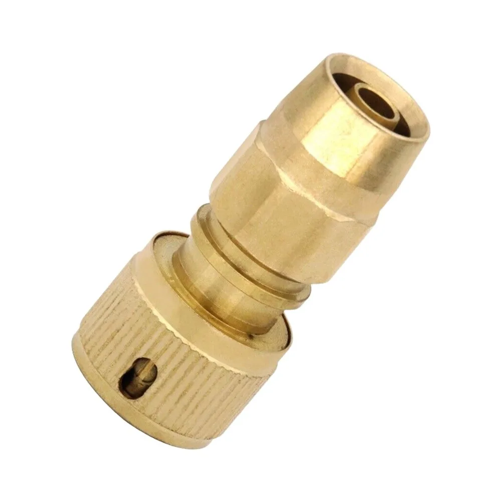Brass Expandable Quick Connector Adaptor for Garden Water Hose Repair Rust Resistant Connector for Secure Hose Connection