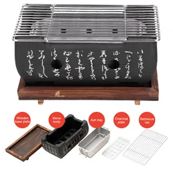 Japanese Barbecue Grill Mini Household Aluminium Alloy Charcoal Barbecue Stove Oven Accessories