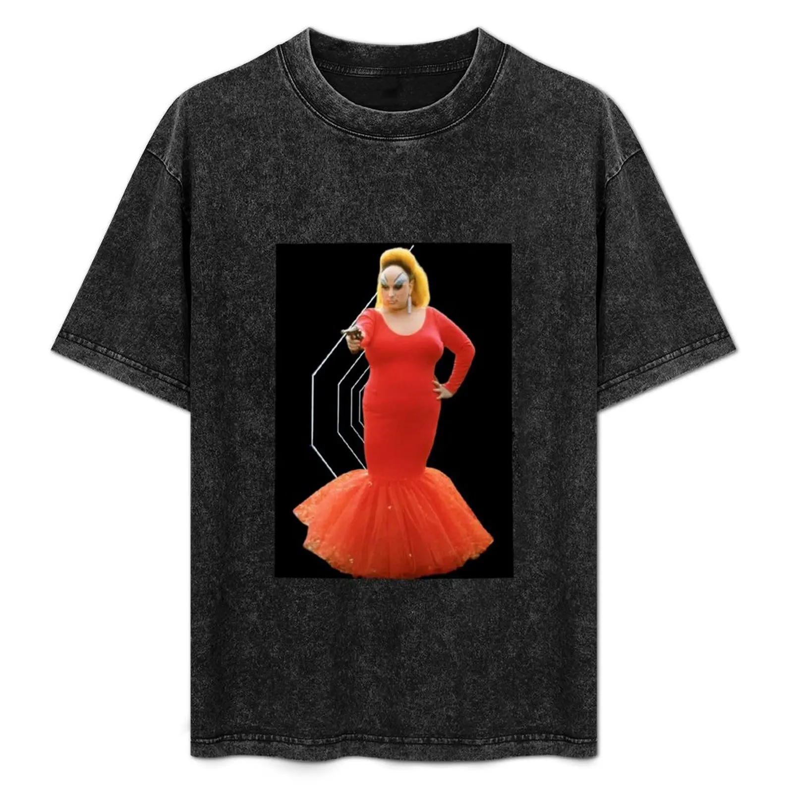 

DIVINE Drag Queen with a Gun T-Shirt Regular Fit Plain Tee Shirt