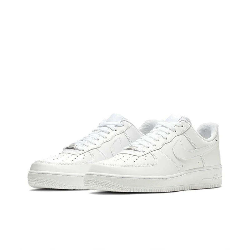 Nike-zapatillas de Skateboarding Air Force 1 Low \'07 Unisex, zapatos de Skateboarding, blanco puro, estilo Retro clásico, CW2288-111