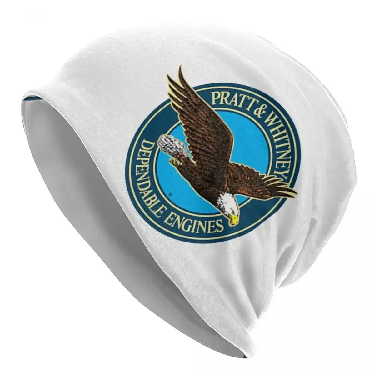 Pratt & Whitney Logo Dependable Engines Warm Knitted Cap Hip Hop Bonnet Hat Autumn Winter Outdoor Beanies Hats for Unisex Adult