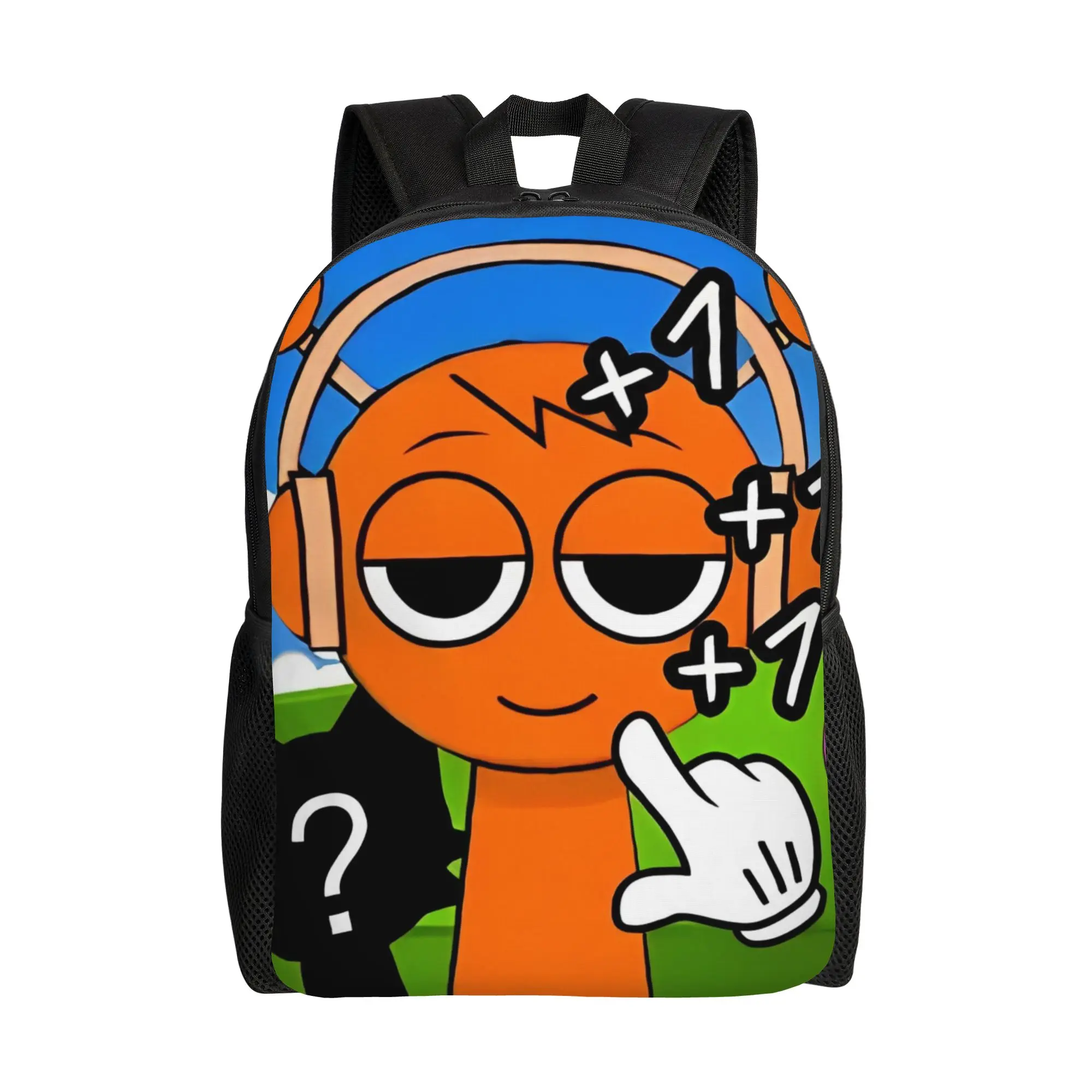 

Sprunki Oren Cool Backpack Sports Student Work Beats Game Daypack for Men Women Laptop Shoulder Bag
