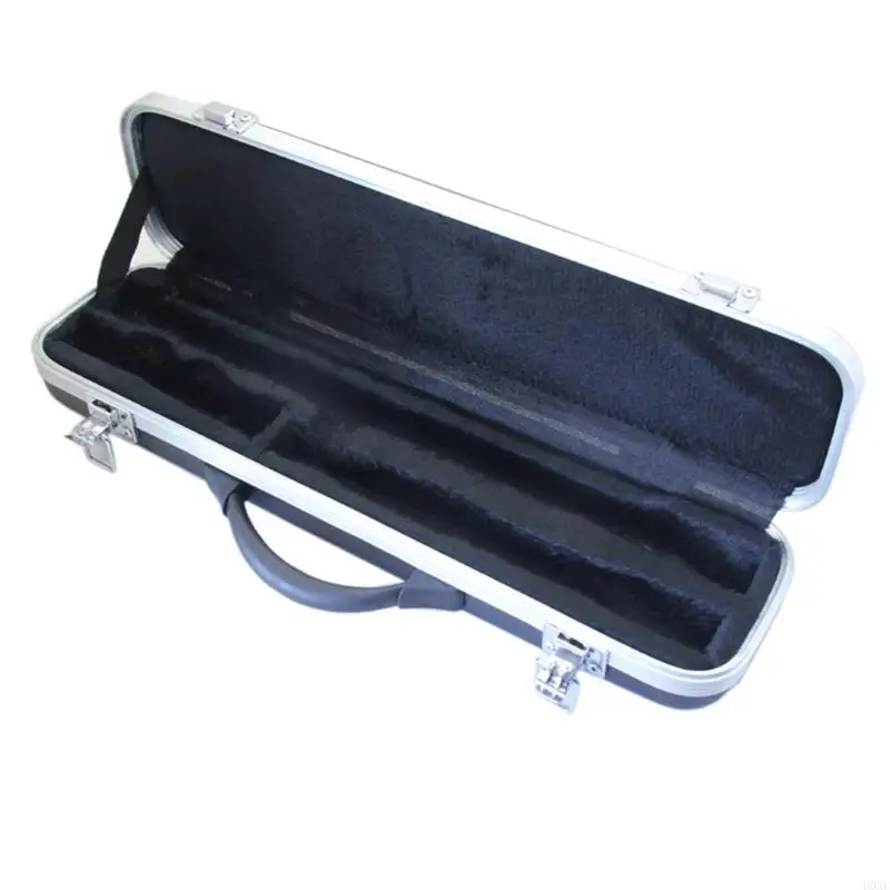 H0XE Portable 16 Hole Flute Carrying Bag Light Weight Flute Storage Box Plastic 16 Holes Flute Bag With Comfortable Handle