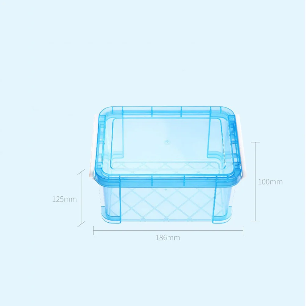 

1Pcs Plastic Storage Box Transparent Household Container High Capacity Organizer Portable Plastic Case