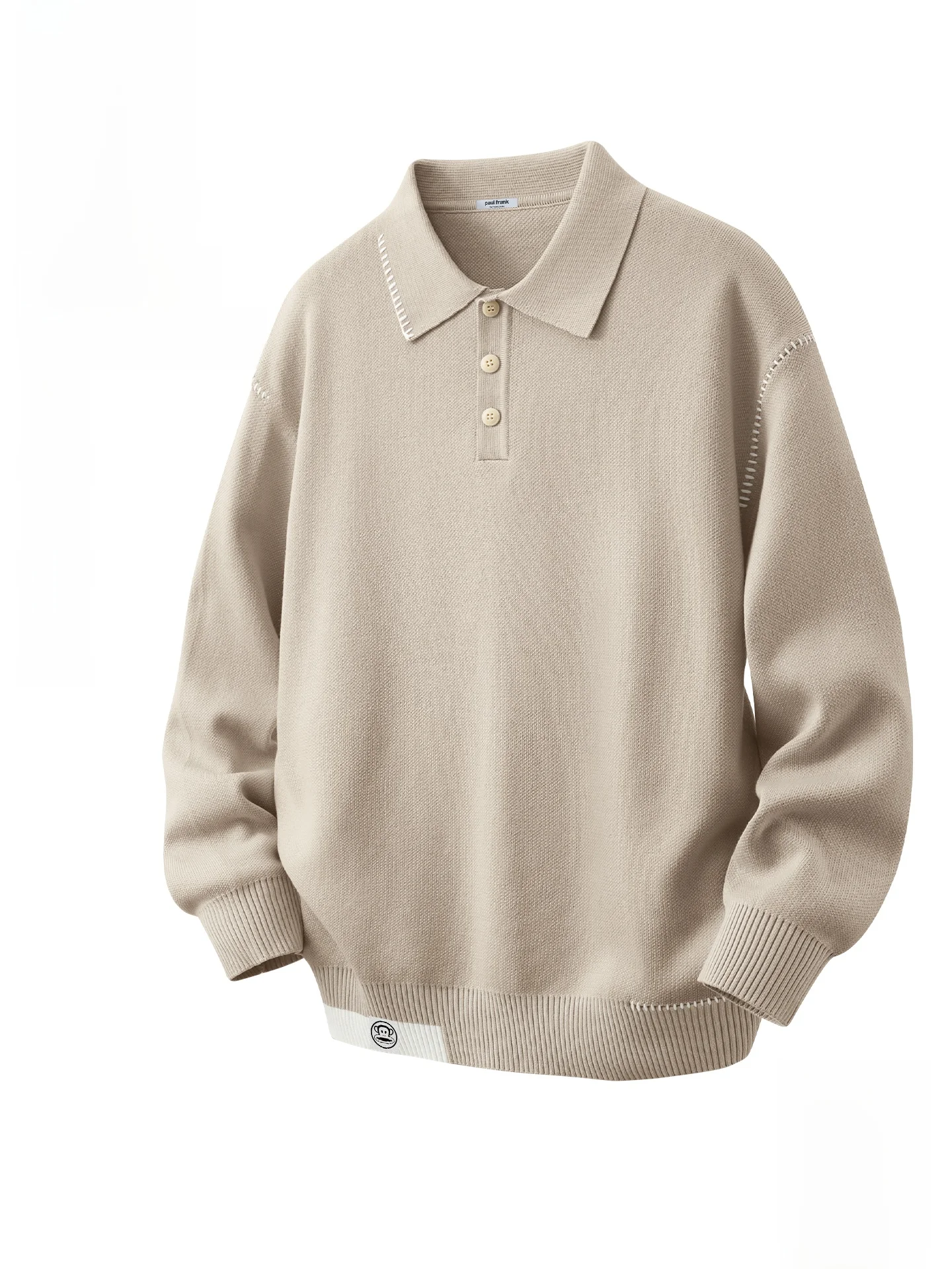 

Американская теплая вязаная рубашка для мужчин с отложным воротником, осенне-зимняя верхняя одежда, мягкая, свободного кроя, с длинными рукавами