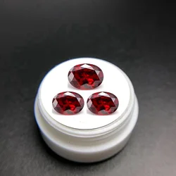 Natural Red Ruby 10x14mm Oval Cut Gemstones Natural Mined Garnet  VVS Loose Gemstone Diamond DIY Jewelry