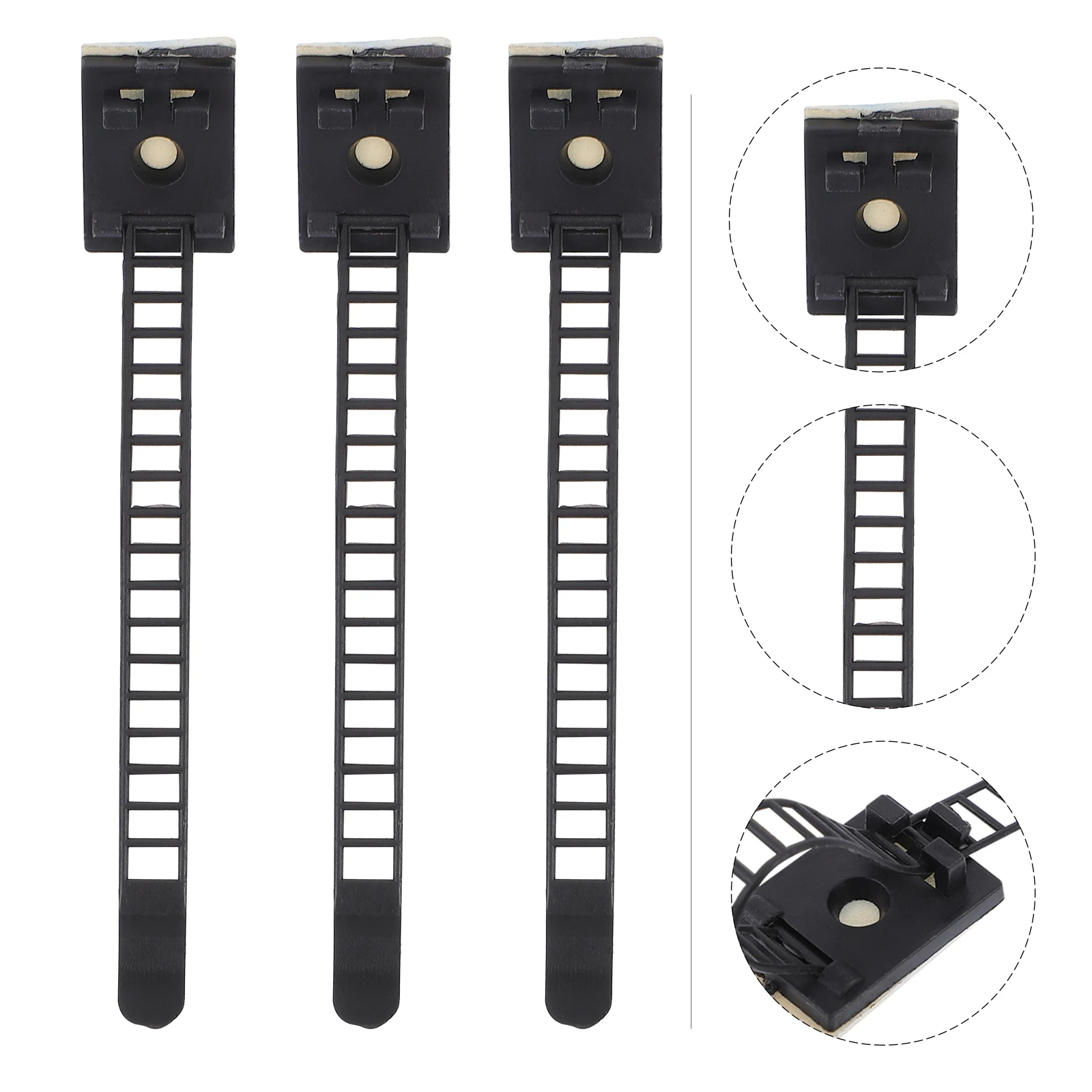 

50 Pcs Management Adhesive Cable Clips Wire ganizer Reusable Clips Self Adhesive Holder Cord Straps for Home Office Car