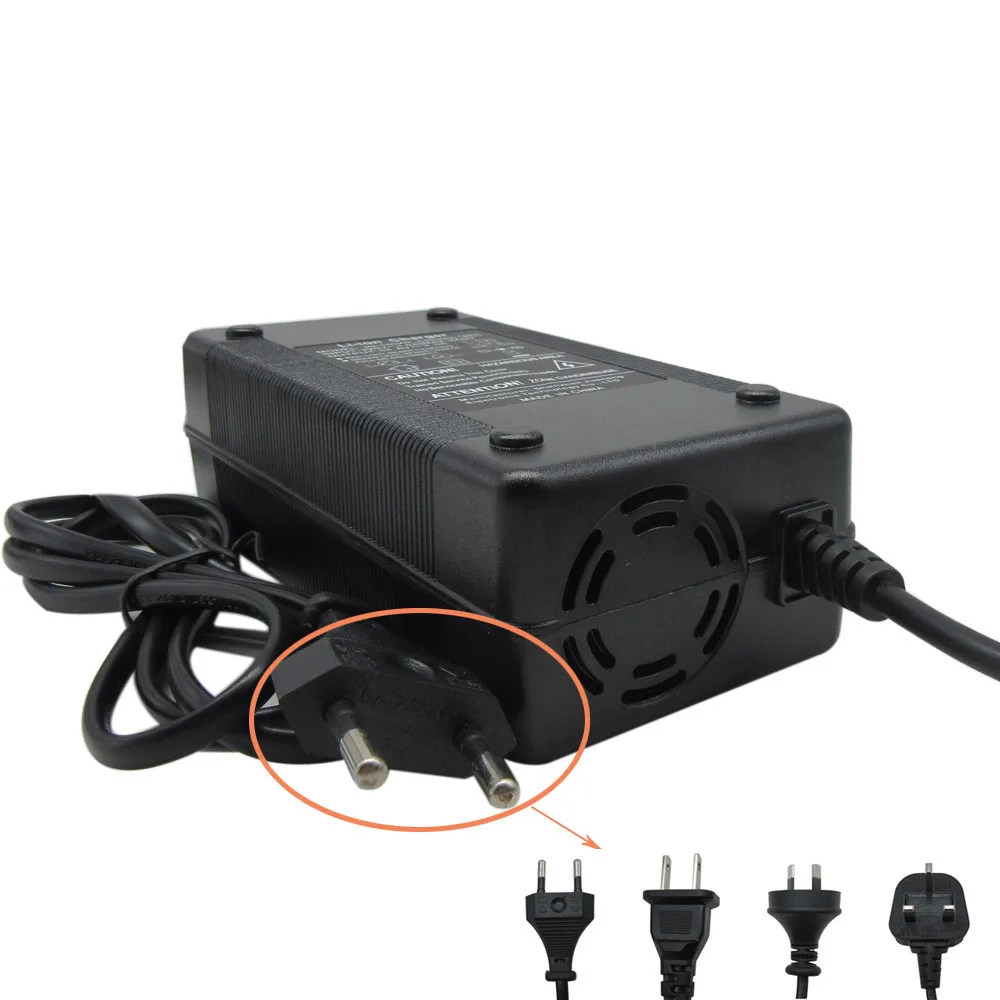 71.4V 5A Li ion Fast Charger 61.2V 62.9V 3A  Lithium Battery Smart Charger with fan