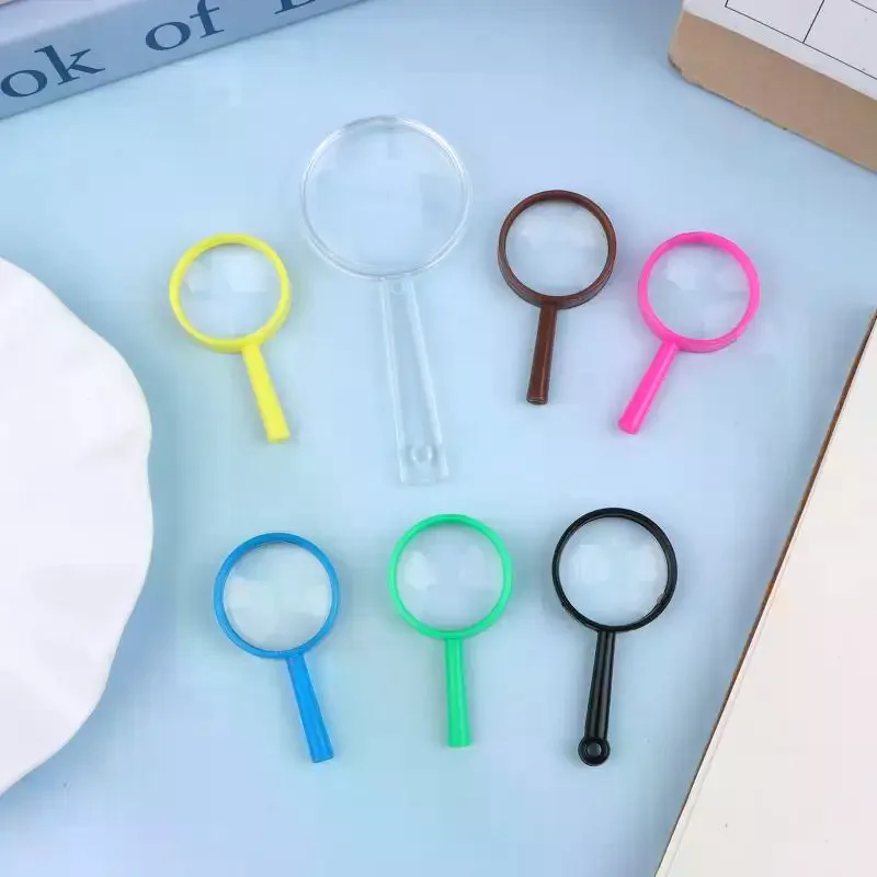 10Pcs Portable Handheld Mini Magnifying Glass Children Observation Tools For School Outdoor Scientific Supplies