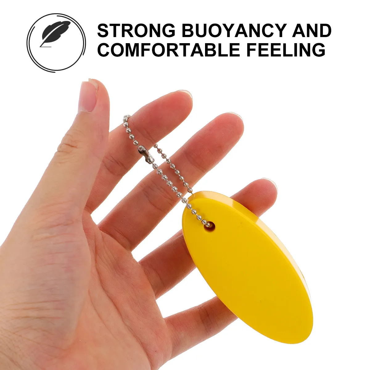 3 Pcs Ring USB Oversized Float Keychain Holder Floating Chains Bright Color Buoy Keyring Boating