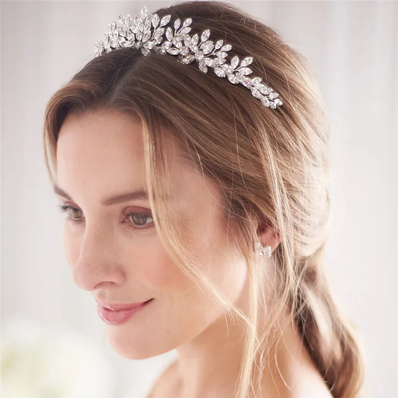 Wedding Tiaras and Crowns Luxury Full Zircon Bridal Headbands For Women Brides Hair Jewelry Accessories Party Hairband Headdress