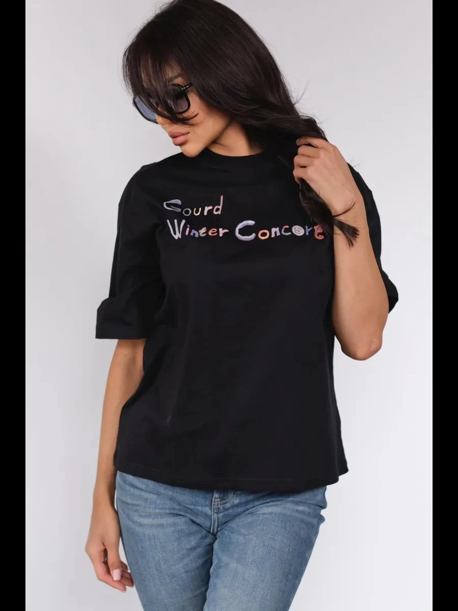 

Faionable Casual Cotton T-irt ort Sve Printed Loose Women's round Ne Moisture ng Commute Sle Autumn 2025