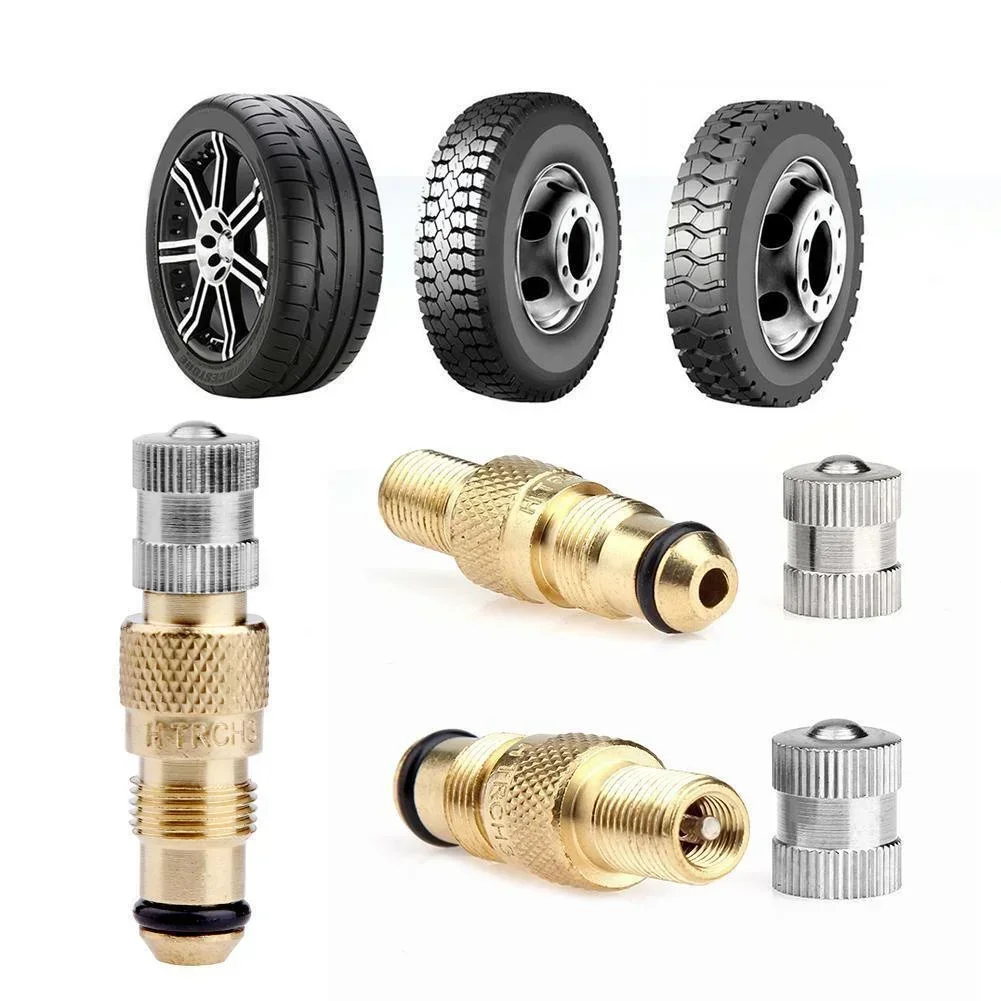 Tractor Air Water Valve Stem Core Housing, InPorter Chrome Set, Tubeless Opathy Valve, Rods, Wheel Rim, TRCH3