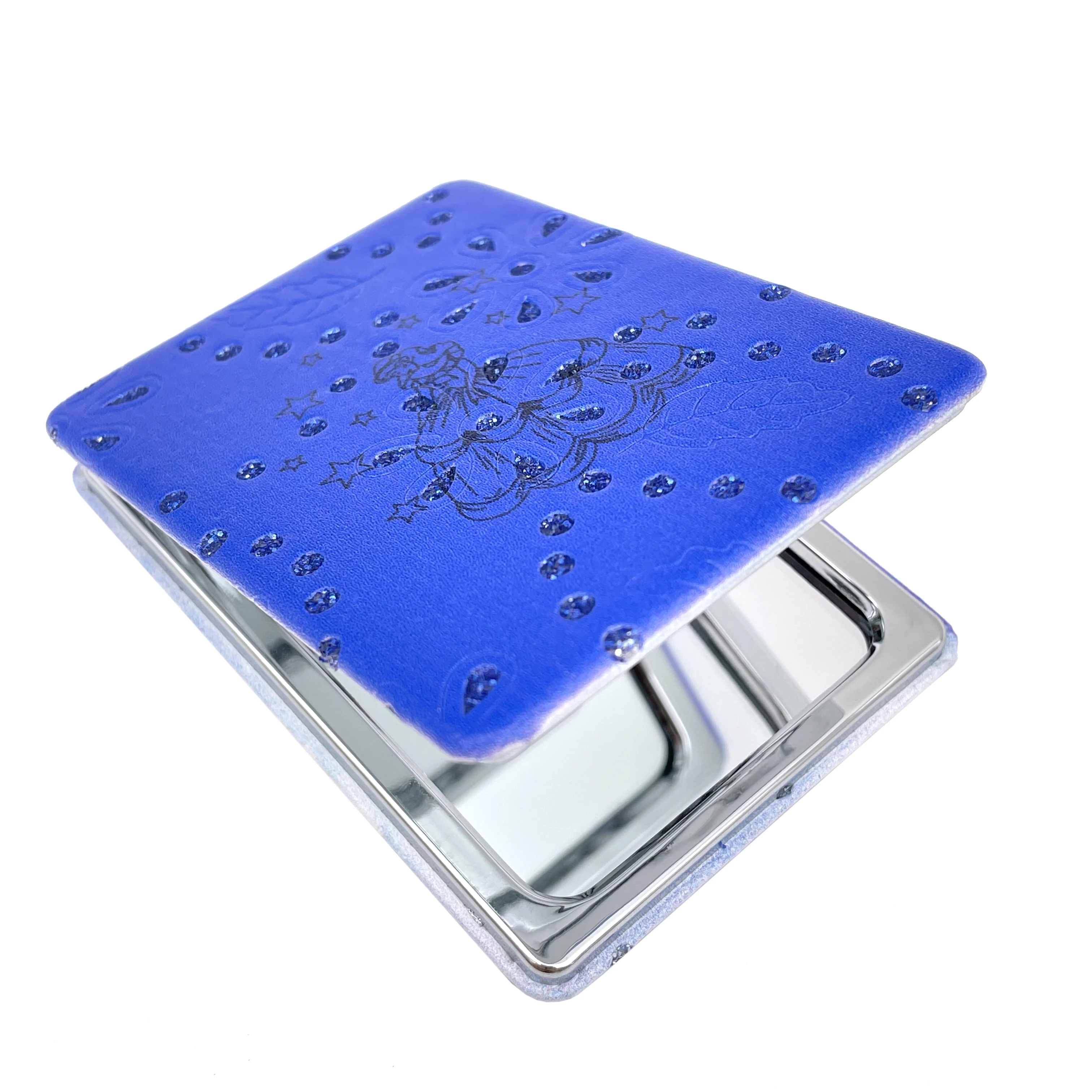 12 قطعة حلوة 15 Quinceanera بلينغ المدمجة مرآة مربع بولي Leather الجلود Recuerdos De Mis Anos حفلة عيد ميلاد الحسنات هدية لفتاة/ماك