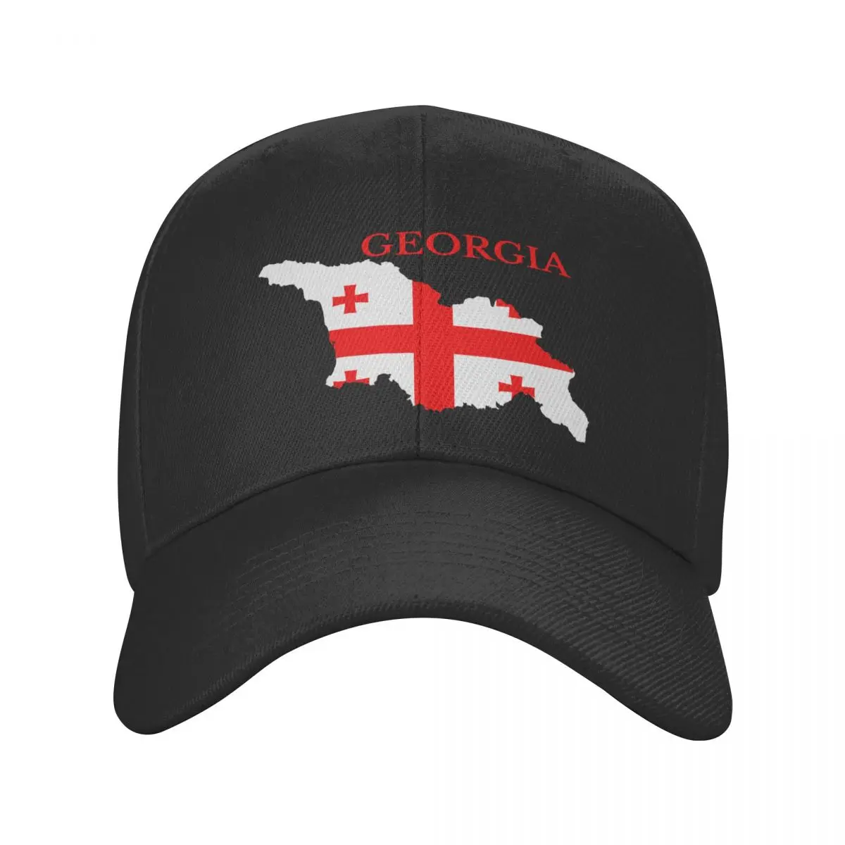 Custom Georgia Flag Map Baseball Cap Hip Hop Men Women\'s Adjustable Georgian Patriotic Dad Hat Spring Caps