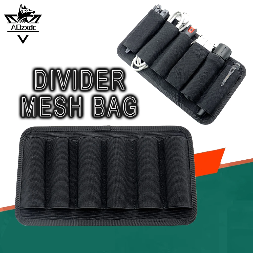 

Tactical Storage Bag Pouch Outdoor EDC Mesh Pocket Adhesive Vest Backpack Expansion Tool Panel for CS Airsoft Hunting Shooting