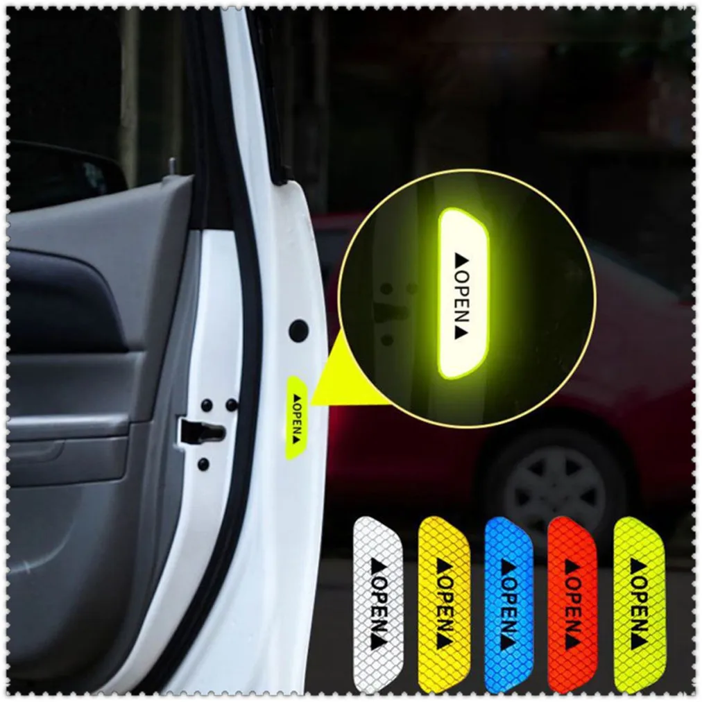 Car OPEN Reflective Tape Warning Mark Notice Bicycle for Mercedes Benz GL450 ML63 M-Class ML500 ML350 Ener-G-Force