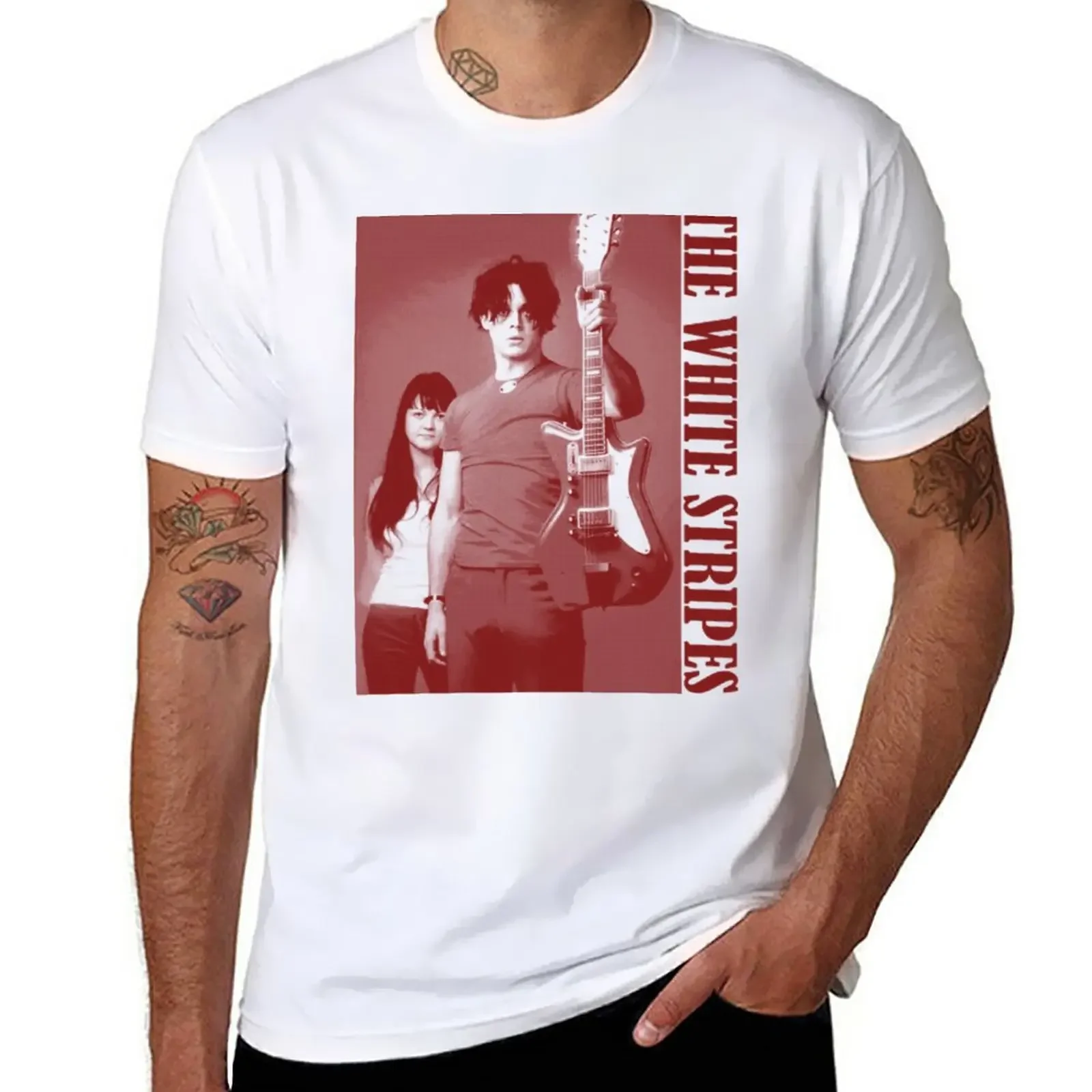 

The White Stripes T-Shirt cute tops quick-drying plain Men's t-shirt