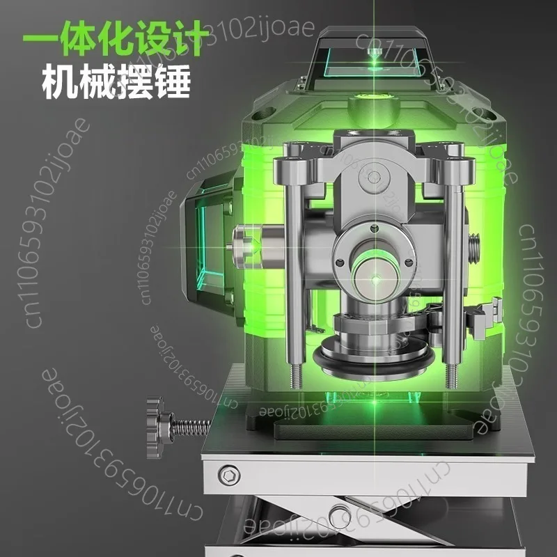 Level Instrument Strong Light 12 Lines Green Light High Precision Outdoor Wall Infrared Laser Level Instrument Projection Line