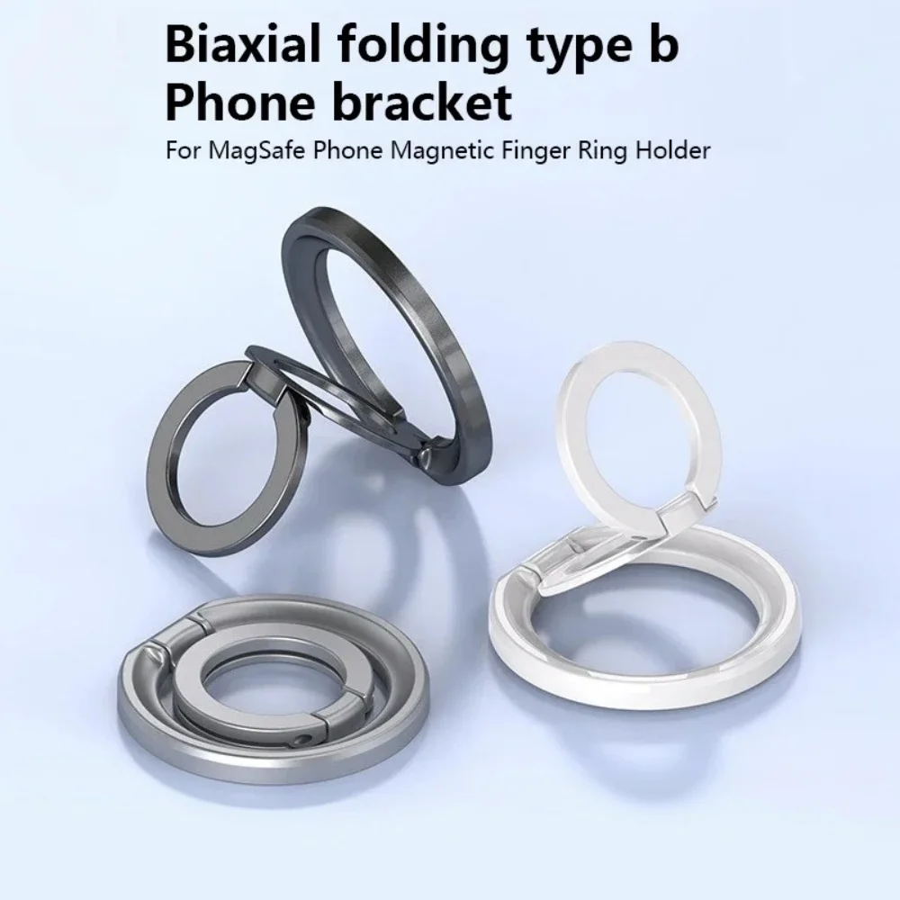 Magnetic Ring Phone Holder Grip Adjustable 360° Rotating Phone Stand Folding Ultra-Thin Metal Bracket For iPhone Xiaomi Samsung