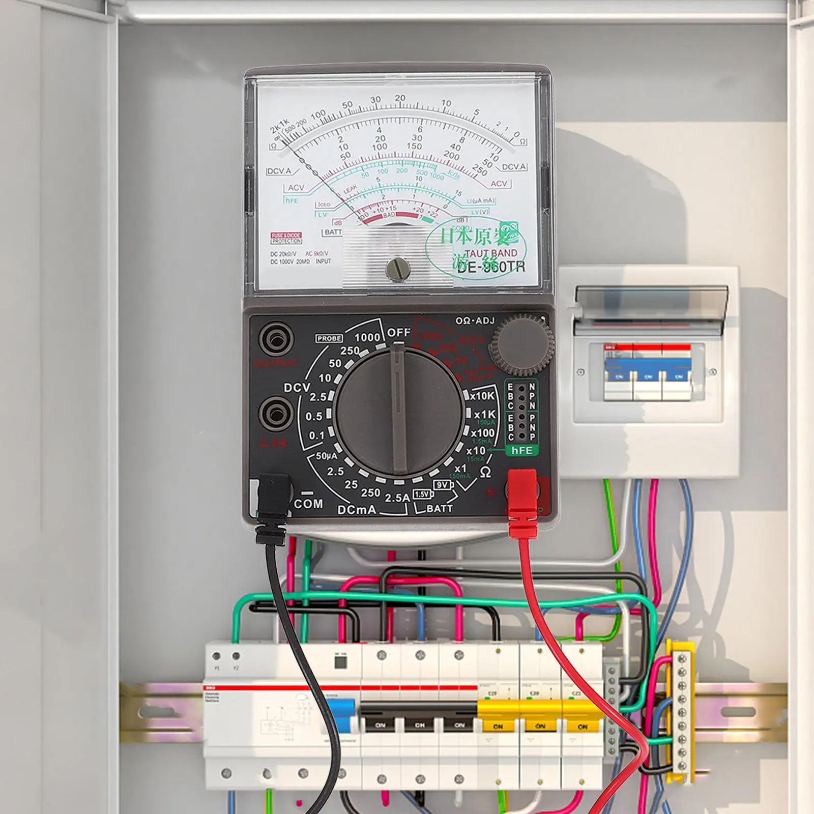 

Высокоточный аналоговый вольтметр, многофункциональный электрический тестер для измерения напряжения постоянного тока, тока, сопротивления и проверки целостности цепи